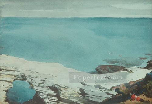 Natural Bridge Bermuda Realism marine painter Winslow Homer Oil Paintings